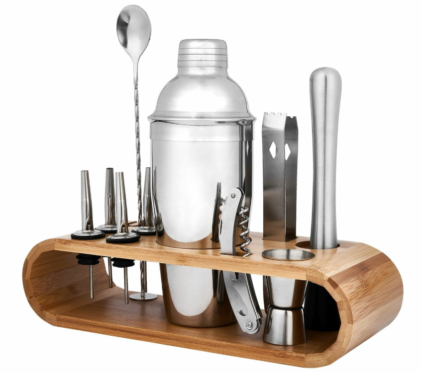 Zestaw Barmański ze stojakiem bambusowym Konighoffer 12 el.